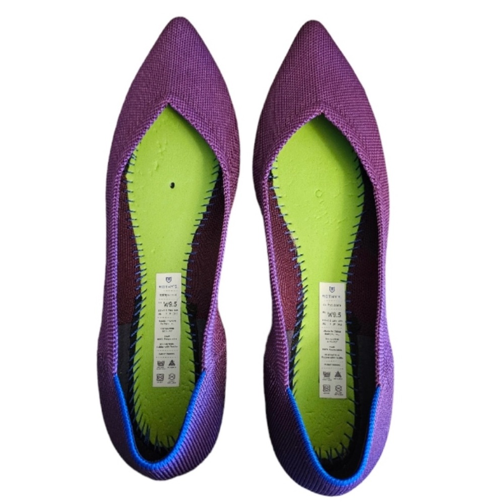 Rothy's Purple and Green Shoes